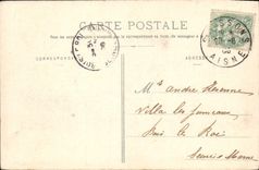 POSTAL Soissons interior de la VENDIMIA del carpintero de los cuarteles el 67eme de vuelta del mercado de Militaria