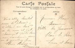 VINTAGE POSTCARD Arromanches Les Bains effect Undertow In bay by a spring tide