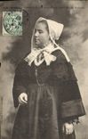 VINTAGE POSTCARD Valves Woman of Patern Saint Details of the caps of Brittany Folklore