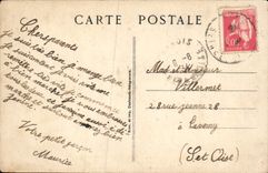 Clínica de reposo de la POSTAL de la VENDIMIA del jardín de la paz una esquina del parque