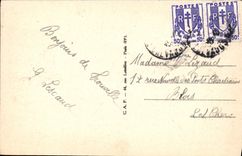 Reina de Trouville de la POSTAL de la VENDIMIA de las playas