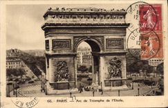 CPA Paris Arc de Triomphe de L'Etoile