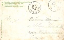 VINTAGE POSTCARD Ghent 1913 the Bayard Horse and the 4 Aimond wire