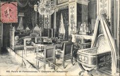CPA Palais de Fontainebeau Chambre de L'Empereur
