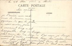 VINTAGE POSTCARD Badonviller Suburb of Alsace ruins after the invasion of the Militaria August 12th