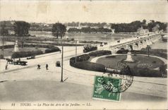 VINTAGE POSTCARD Tours the Place of Arts and Gardens