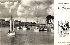 MODERN CARD Pouliguen Departure for the sin Boats