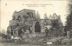 CPA Bataille de la Marne Heiltz le Maurupt L'eglise Militaria 