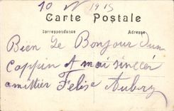 VINTAGE POSTCARD Battle of the Heiltz Marne Maurupt the Militaria church