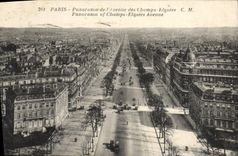 CPA Paris Panorama de L'Avenue des Champs Elysees