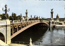 MODERN CARD Paris Bridge Alexandre III