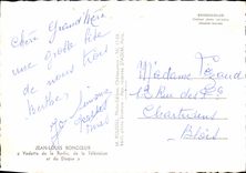 MODERN CARD Jean Louis Boncoeur High-speed motorboat of the radio of Television and the disc Folklore the bonesetter