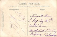 VINTAGE POSTCARD Mans Entered of the Prefecture and ND of the Seam