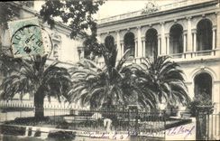 VINTAGE POSTCARD Toulon Museum Library of the City