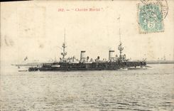 VINTAGE POSTCARD Charles Martel Boat War