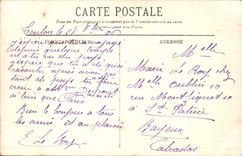 VINTAGE POSTCARD Charlemagne Armours Squadron making its shooting of the parts of 305 mm Boat War