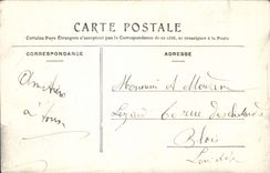 VINTAGE POSTCARD Palate of Fontainebleau House of Maintenon and vault St Saturnin