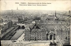 CPA Paris Panorama Pris de Notre Dame 