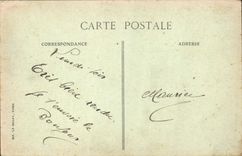 Panorama de París de la POSTAL de la VENDIMIA tomado de Notre Dame