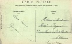 POSTAL Lille de la VENDIMIA el lugar de Richebe