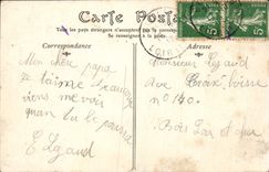 Castillo de la POSTAL de la VENDIMIA del ataque frontal más situado más al sur de Chenonceaux