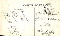 VINTAGE POSTCARD Pau Gave And the Pyrenees