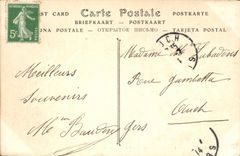 La vista Generalde de Grasse de la POSTAL de la VENDIMIA en el sur entra en los Aceituna-árboles