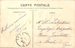 VINTAGE POSTCARD Surroundings of Luchon the Hut at the Top of Superbagneres Seen on the glaciers of Maladetta