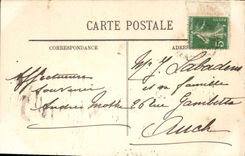 VINTAGE POSTCARD Heavy the Funicular Way Iron of the Peak of Jer