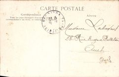 VINTAGE POSTCARD Barbizon Medallion Rousseau Millet