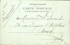 VINTAGE POSTCARD Foret De Fontainebleau Detail of the entry of the Chinese museum China Clouded