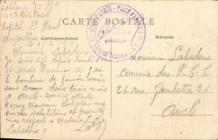 Ataque frontal del ayuntamiento de Angulema de la POSTAL de la VENDIMIA