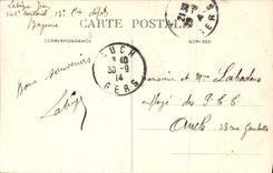 VINTAGE POSTCARD Bayonne the Mayou Bridge the Tiny room and the Holy District Spirit