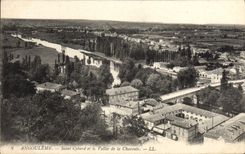VINTAGE POSTCARD Angouleme Saint Cybard and the Valley of Charente