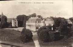 CPA Benais Le Chateau Vue a Vol d'oiseau