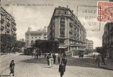 Calle Michelet de Argel de la POSTAL de la VENDIMIA y la oficina de correos