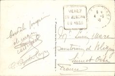 Calle Michelet de Argel de la POSTAL de la VENDIMIA y la oficina de correos