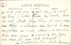 VINTAGE POSTCARD Algiers the Consular Palate Tram