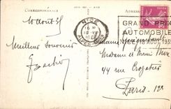 CPA Nice Le Jardin Albert 1er et la Casino Municipal Flamme grand prix automobile 1933