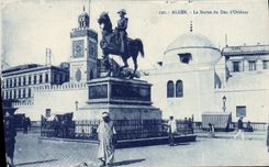 CPA Alger La Statue du Duc D'Orleans