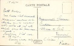 POSTAL Argel de la VENDIMIA estatua del duque Of Orleans