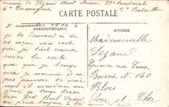 CPA Rue Soldat Velo Militaria