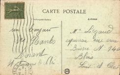 Panorama de Nantes de la POSTAL de la VENDIMIA del puerto