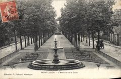 CPA Montlucon L'Avenue de la Gare