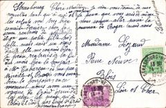 POSTAL Estrasburgo de la VENDIMIA el baño en Planfes