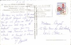 MODERN CARD Surroundings of Evaux Les Bains the bridge of St Marien