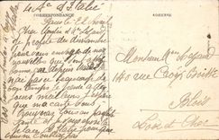 VINTAGE POSTCARD Paris Panorama of the Place of Italy Towards the Town hall of the 13th Tram