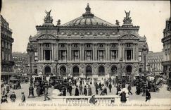 CPA Paris Opera et la Station du Metropolitain Metro 