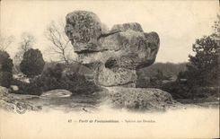 CPA Foret de Fontainebleau Sphinx des Druides