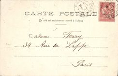 CPA Reims Eglise Saint Thomas Cachet levee de nuit paris 